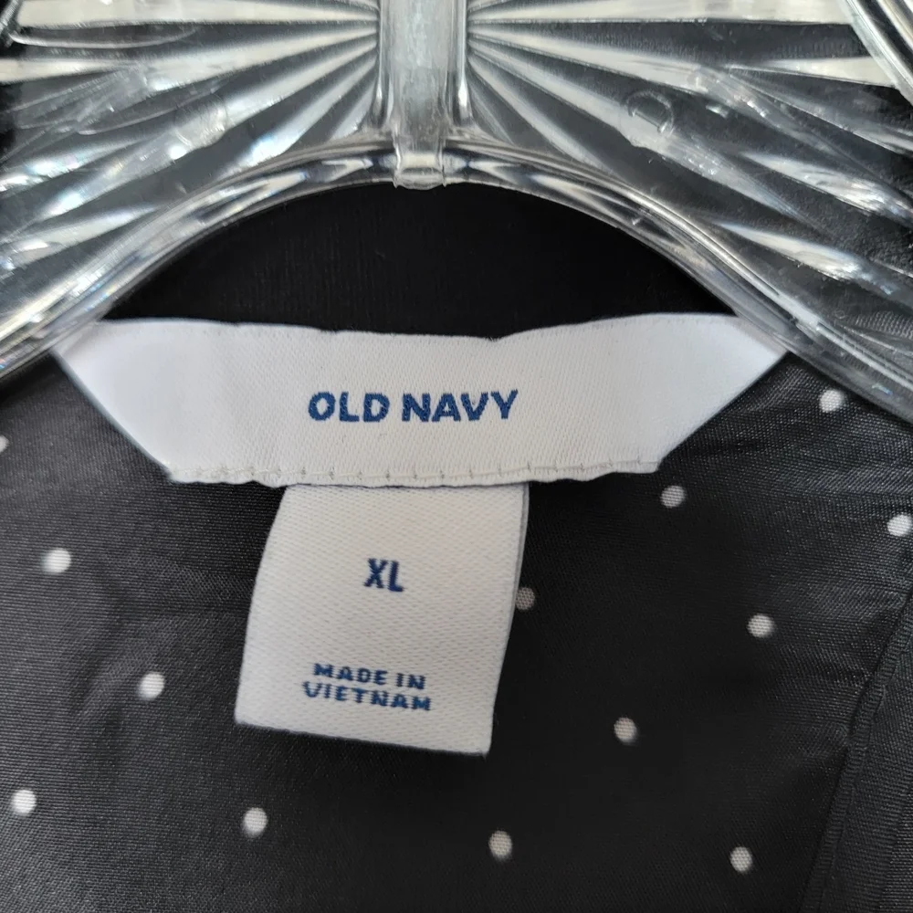 Old Navy Black and White Polka Dot Blazer - Picture 3 of 7